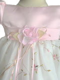 Baby Dress With Floral Vine Detail