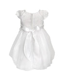 Infant/Toddler Dress With Satin Bodice and Tulle Skirt