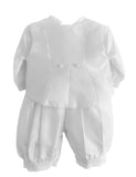 Boys Christening Romper Set With Vest