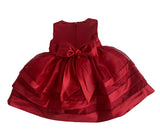 Infant/Toddler Dress With Satin Bodice and Satin Hemline