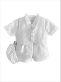 Boys Christening Short Set