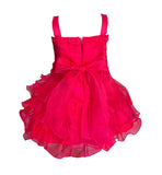 Gathered Bodice and Tier Ruffled Dress