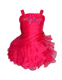 Gathered Bodice and Tier Ruffled Dress