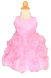 Dress With Jeweled Bodice and 3D Flower Skirt