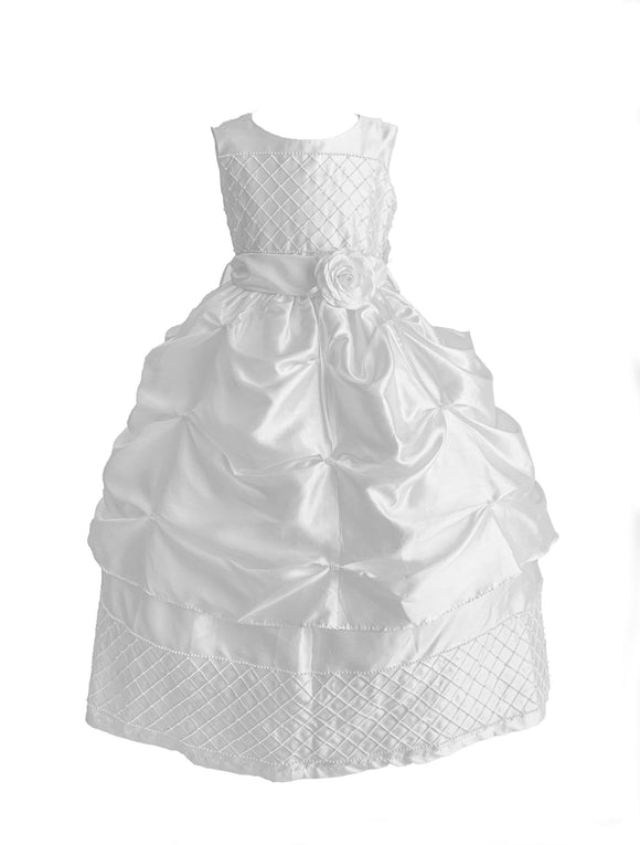 Girls Pick Up Dress With Criss Cross Detail