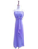 A-Line Chiffon Dress With Scattered Crystals