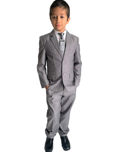 Boys Formal Light Grey Suit