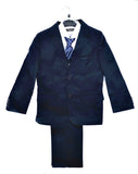 Boys 5 Piece Navy Suit