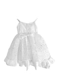 Baptism Dress With Sequins and Embroidery