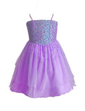 Short Dress With Sequins and Beaded Bodice