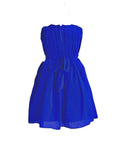 Chiffon Dress With Gathered Bodice