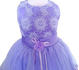 Infant/Toddler Dress With Lace Bodice and Two-Tier Tulle Skirt