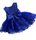 Infant/Toddler Dress With Lace Bodice and Two-Tier Tulle Skirt