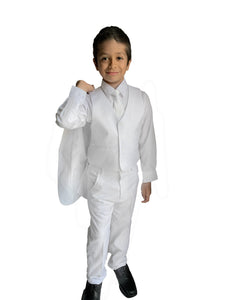 Kids on sale white suit