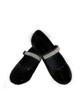 Girls Flat Shoe With Rhinestone Strap