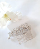 Pearl + Crystal Floral Hair Comb