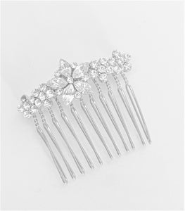 Floral Crystal Hair Comb