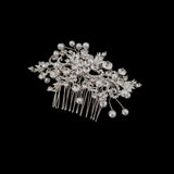 Crystal Rhinestone + Pearl Hair Comb