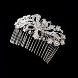 Crystal Hair Comb in a Glitzy Bow Design