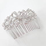 Crystal Hair Comb in a Glitzy Bow Design