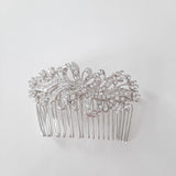 Crystal Hair Comb in a Glitzy Bow Design