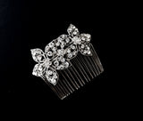 Blooming Floral Crystal Hair Comb