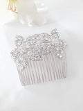 Blooming Floral Crystal Hair Comb