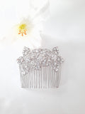 Blooming Floral Crystal Hair Comb