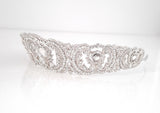 Regal Bridal Hair Crown With Swarovski Elements