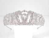 Regal Bridal Hair Crown With Swarovski Elements