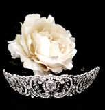 Regal Bridal Hair Crown With Swarovski Elements