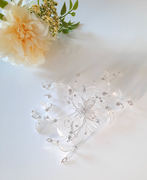 Blooming Crystal Branch Hair Comb
