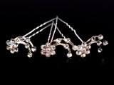 Rhinestone and AB Stone Hairpins Set