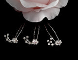 Rhinestone and AB Stone Hairpins Set