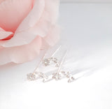 Rhinestone and AB Stone Hairpins Set