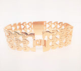 Mens Classic Gold Plated Bracelet