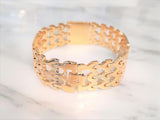 Mens Classic Gold Plated Bracelet