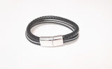 Mens Double Strand Bracelet | Leather