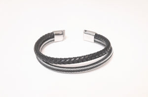 Mens Double Strand Bracelet | Leather