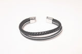 Mens Double Strand Bracelet | Leather