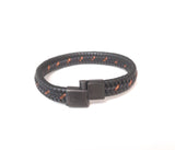 Mens Black Braided Bracelet | Leather