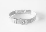 Greek Key Pattern Bracelet | Stainless Steel