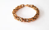 8 MM Stainless Steel Byzantine Bracelet | Gold