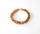 8 MM Stainless Steel Byzantine Bracelet | Gold