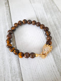 Unisex Tiger Eye Bracelet