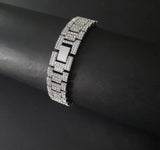 12 MM Iced-Out Link Bracelet