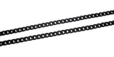 5 MM Black Cuban Link Chain