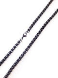 5 MM Black Steel Round Box Link Chain