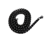 5 MM Black Steel Round Box Link Chain