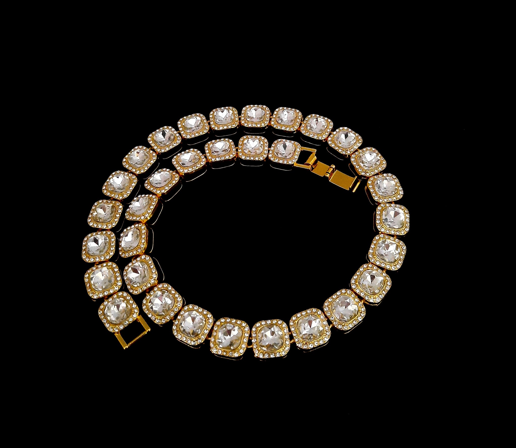 7 MM Clustered Tennis Chain – D'Ambrosio Collections